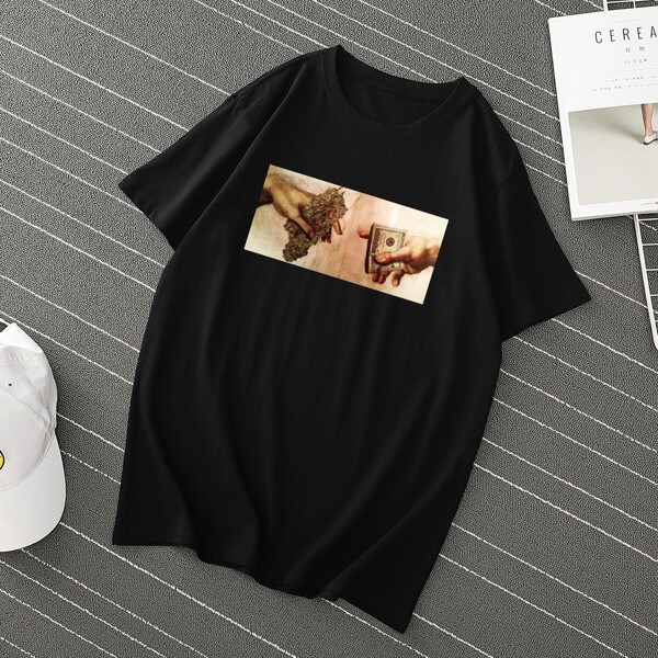 

Men Figure Graphic Tee, Black