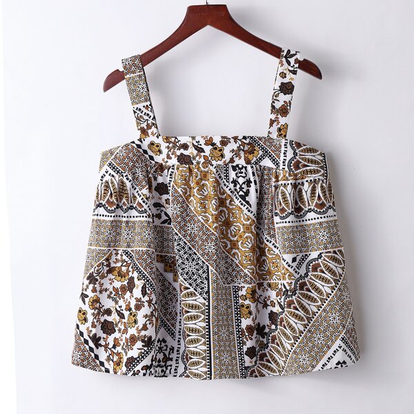 

Allover Print Cami Top, Multicolor