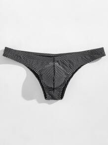 Calzoncillos sexy con textura para hombres - Blanco y Negro - Ver 1