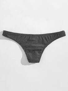 Calzoncillos sexy con textura para hombres - Blanco y Negro - Ver 2