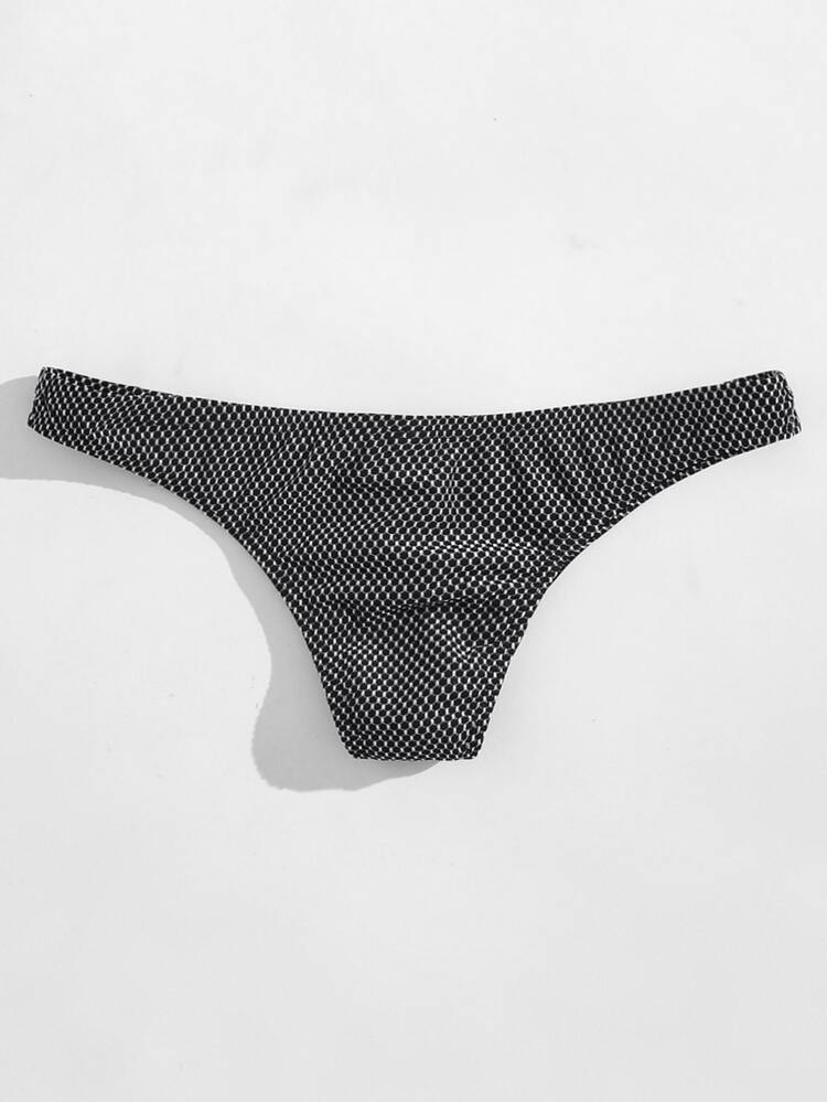 Calzoncillos sexy con textura para hombres - Blanco y Negro - Añade 2