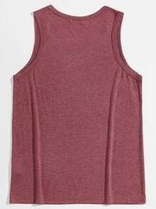 Manfinity BRENVOR 度假熱帶印花男士上衣 - 紅木色 - 查看 2