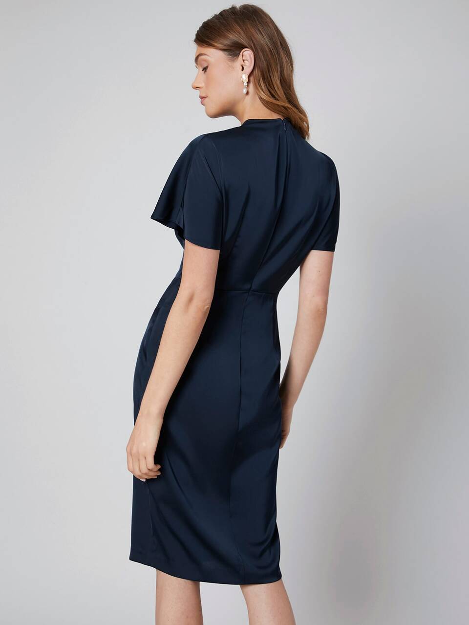 FITTED DRAPED DRESS