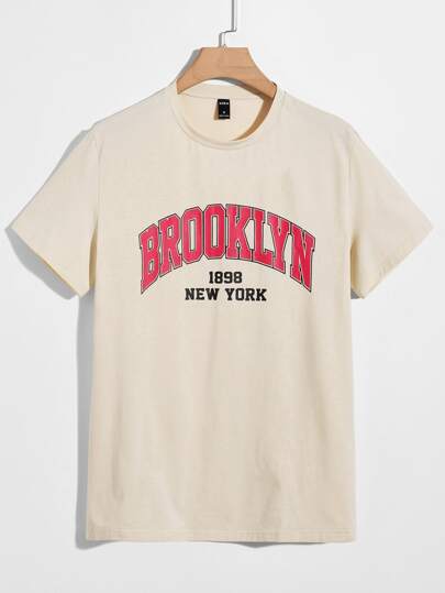 تي شيرت بجرافيك عبارة للرجال