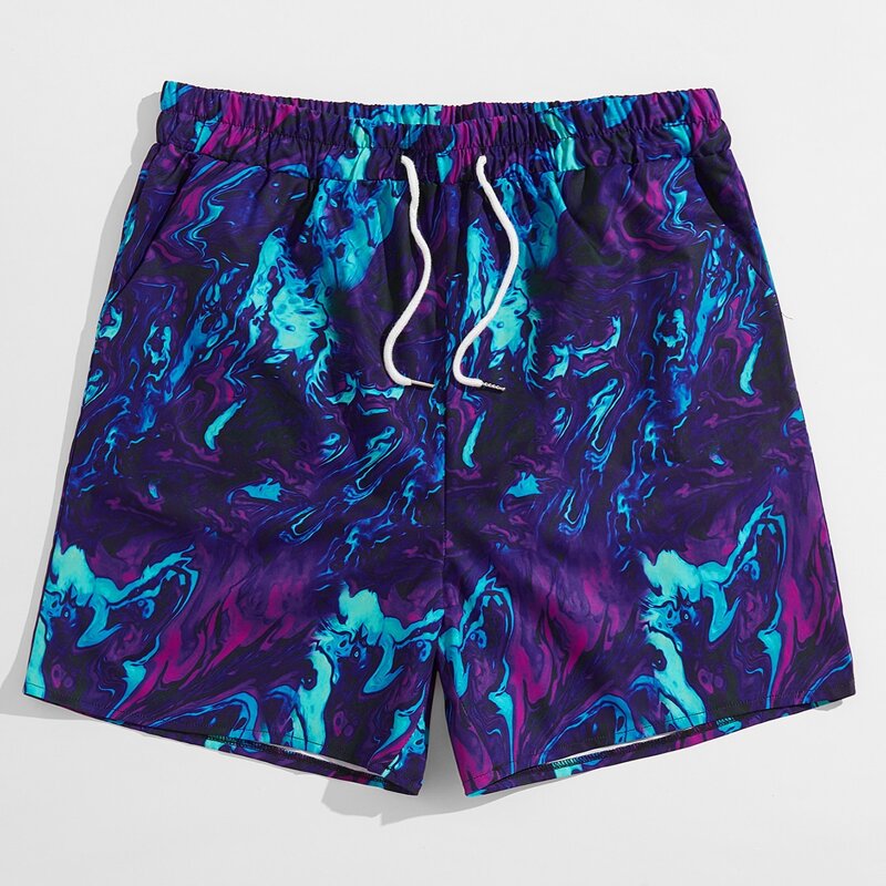 

Guys Graphic Drawstring Shorts 5'', Multicolor