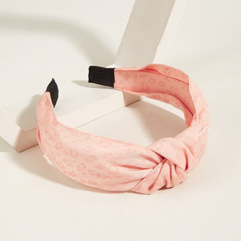 

Knot Design Wide Headband, Orange