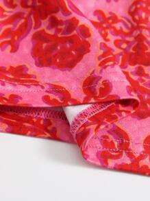 Soleia 自繫帶印花繞頸上衣 - 粉色 - 查看 6