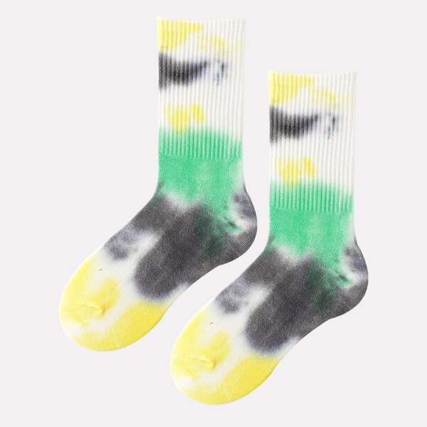 

Men Tie Dye Crew Socks, Multicolor