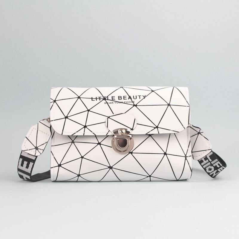 

Geo Graphic Crossbody Bag, White
