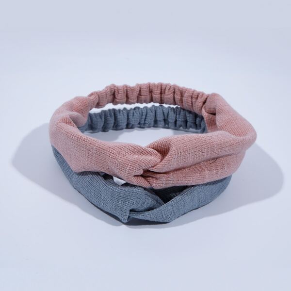 

2pcs Minimalist Hair Band, Multicolor