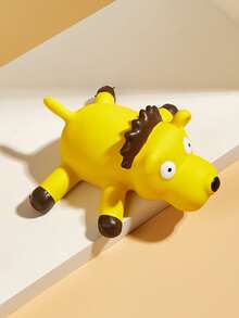 獅子造型寵物髮聲玩具 - 黃色 - 查看 3