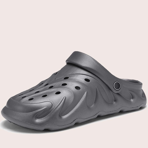 

Men Minimalist Hollow Out Sandals, Grey