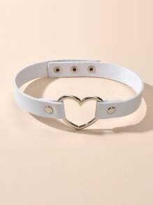 Gargantilla con corazón - Blanco - Ver 2