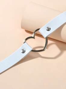 Gargantilla con corazón - Blanco - Ver 3