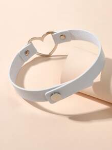 Gargantilla con corazón - Blanco - Ver 4