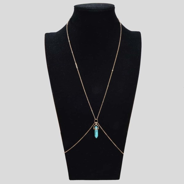 

Turquoise Decor Body Chain, Multicolor