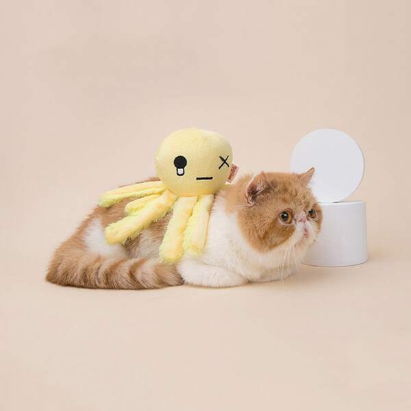 

Plush Octopus Pet Sound Toy, Yellow