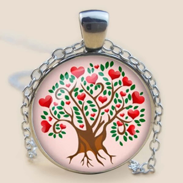 

Round Pendant Necklace, Multicolor
