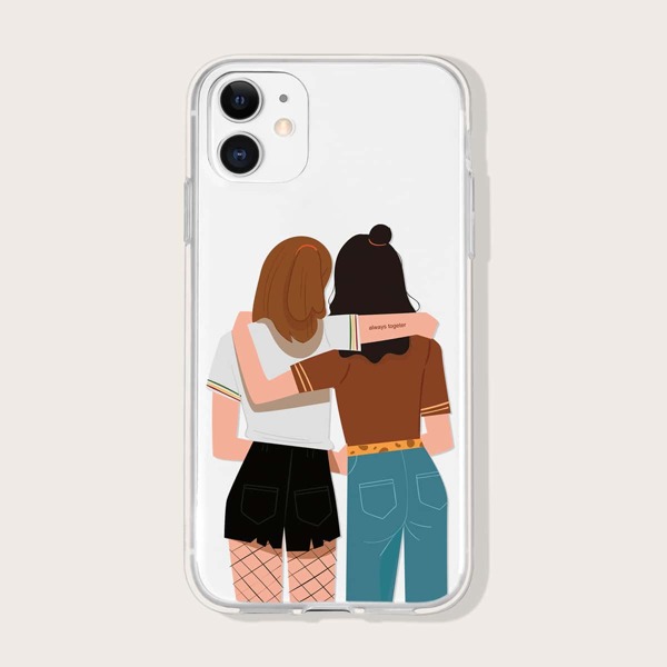 

Figure Graphic Phone Case, Clear