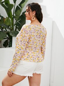 Top con cordón delantero - Multicolor - Ver 2