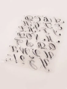 1pc Letter Graphic Stamp - Clear - View 3