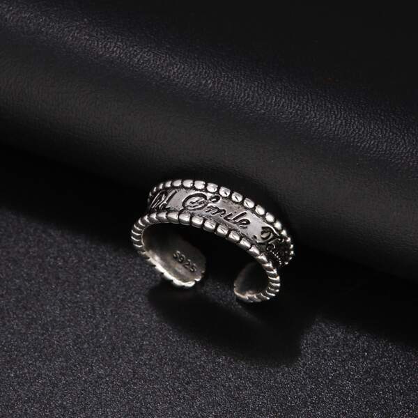 

Men Cuff Ring, Antique silver