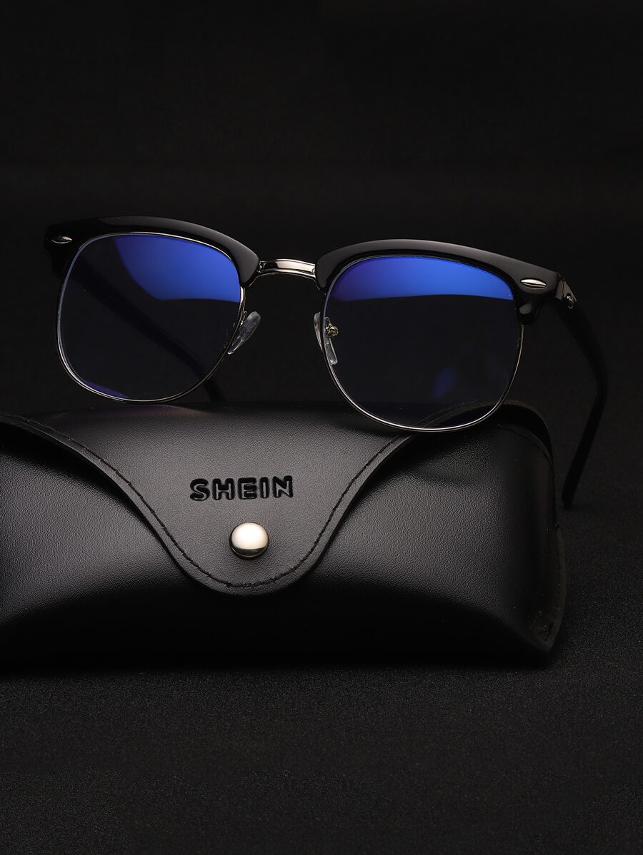 Kính Browline nam - màu đen - Xem 1