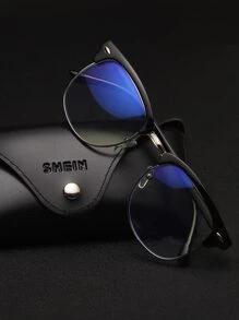 Kính Browline nam - màu đen - Xem 3