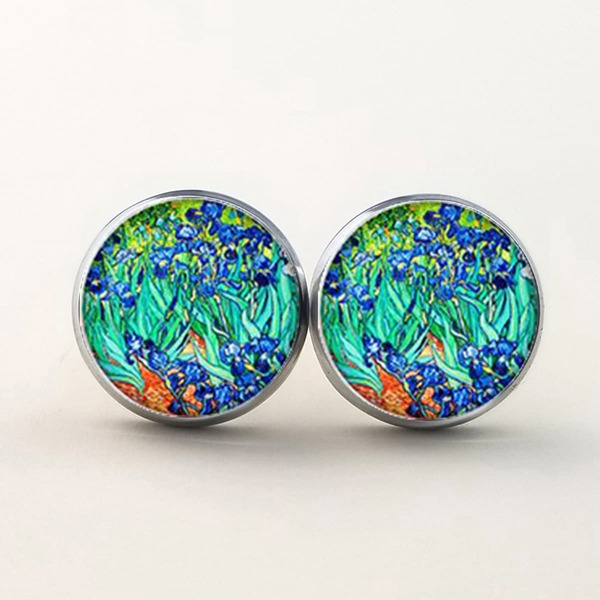 

Graphic Round Earrings, Multicolor