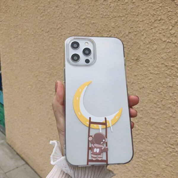 

Cartoon Astronaut Clear Phone Case