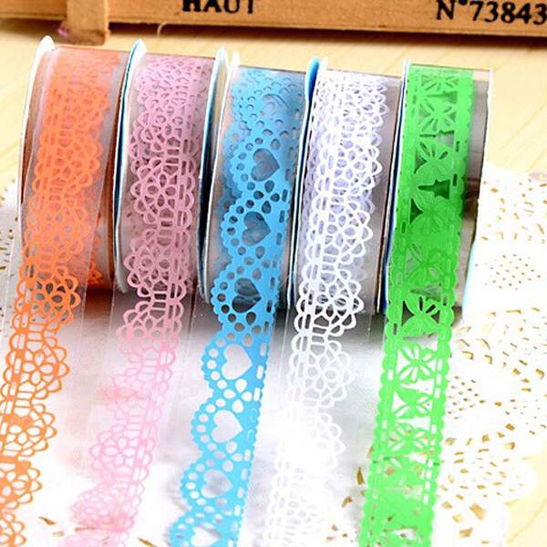 

1roll Random Lace Decorative Tape, Multicolor