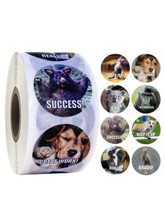 500pcs Animal Print Sticker Back To School