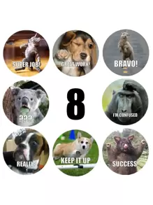 500pcs Animal Print Sticker Back To School - Multicolor - View 3