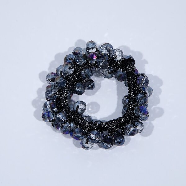 

Crystal Decor Hair Tie, Baby blue