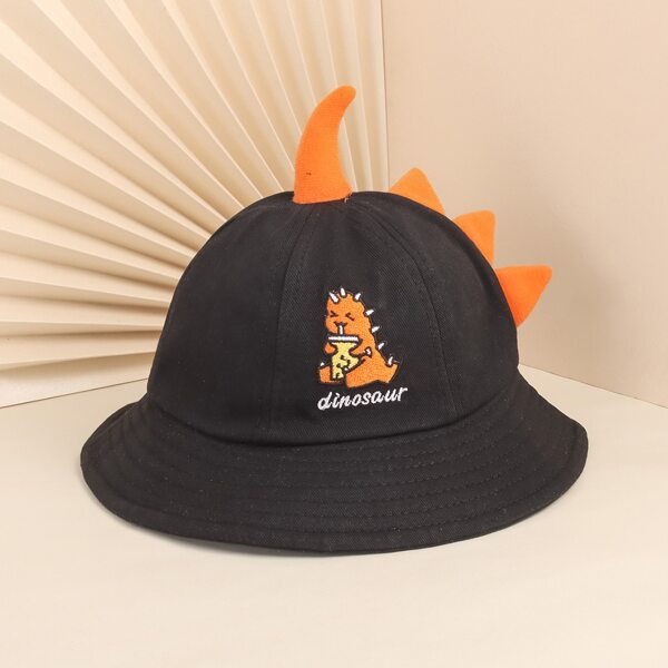 

Baby Cartoon Graphic Hat, Black