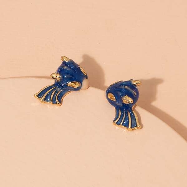 

Cartoon Stud Earrings, Multicolor
