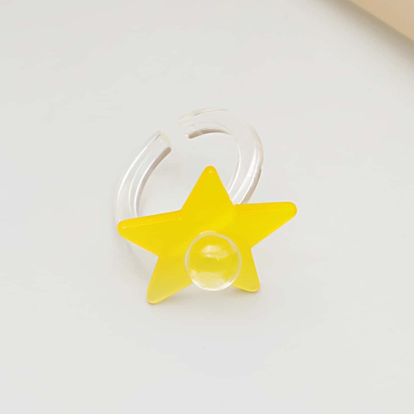 

Star Decor Ring, Yellow
