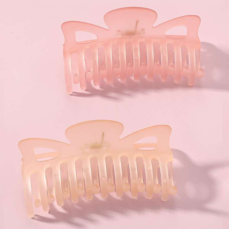 

2pcs Large Hair Claw, Multicolor