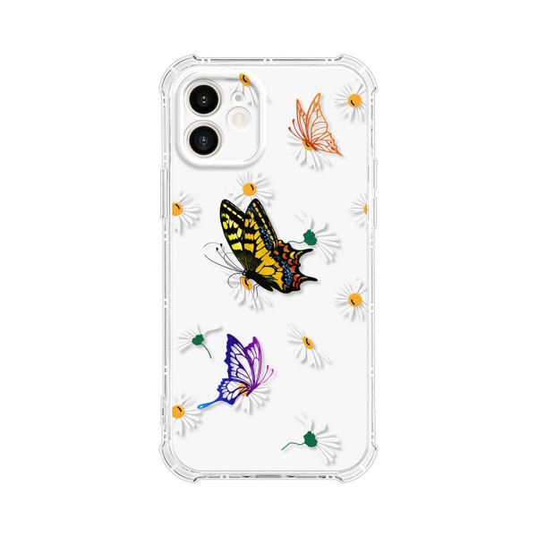 

Butterfly Print Clear Phone Case