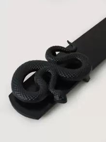 Cinturón con hebilla con diseño de serpiente callejera, ideal para Halloween, verano y escuela