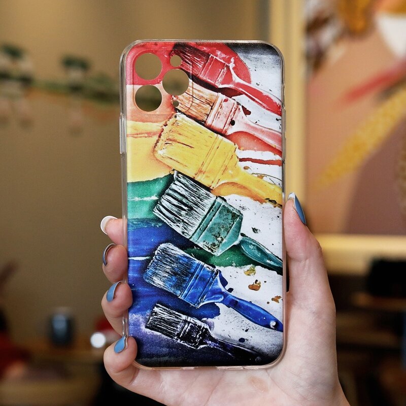 

Brush Pattern Phone Case, Multicolor