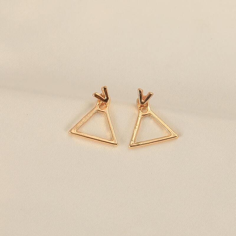 

Square Earring Jacket, Gold