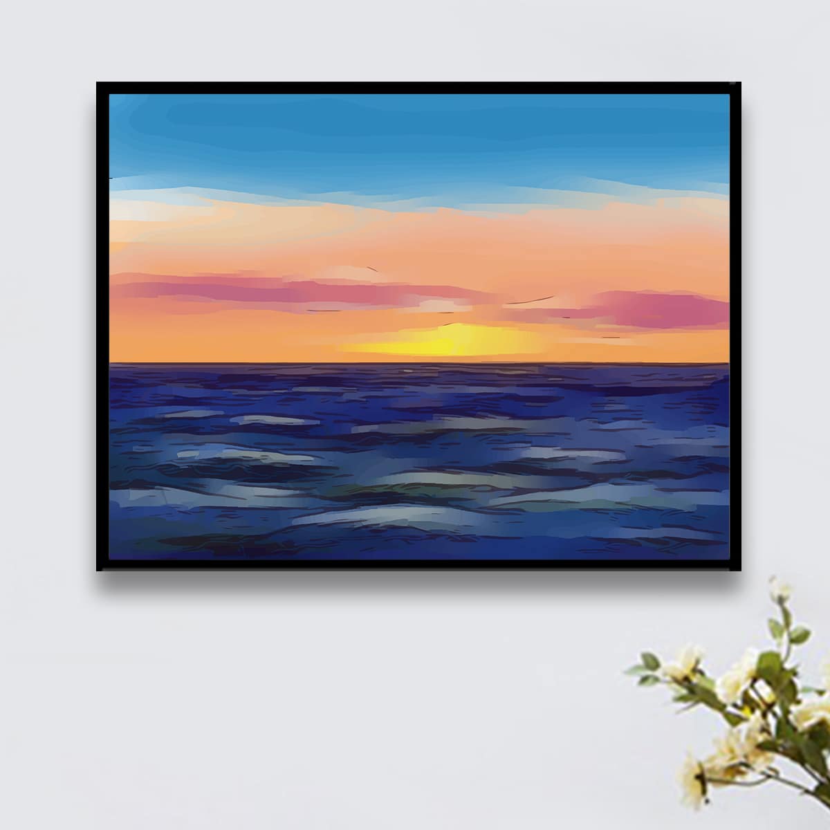 

Sunset DIY Diamond Painting Without Frame, Multicolor