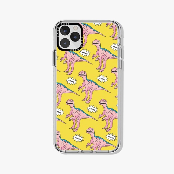 

Cartoon Dinosaur Print Phone Case, Multicolor