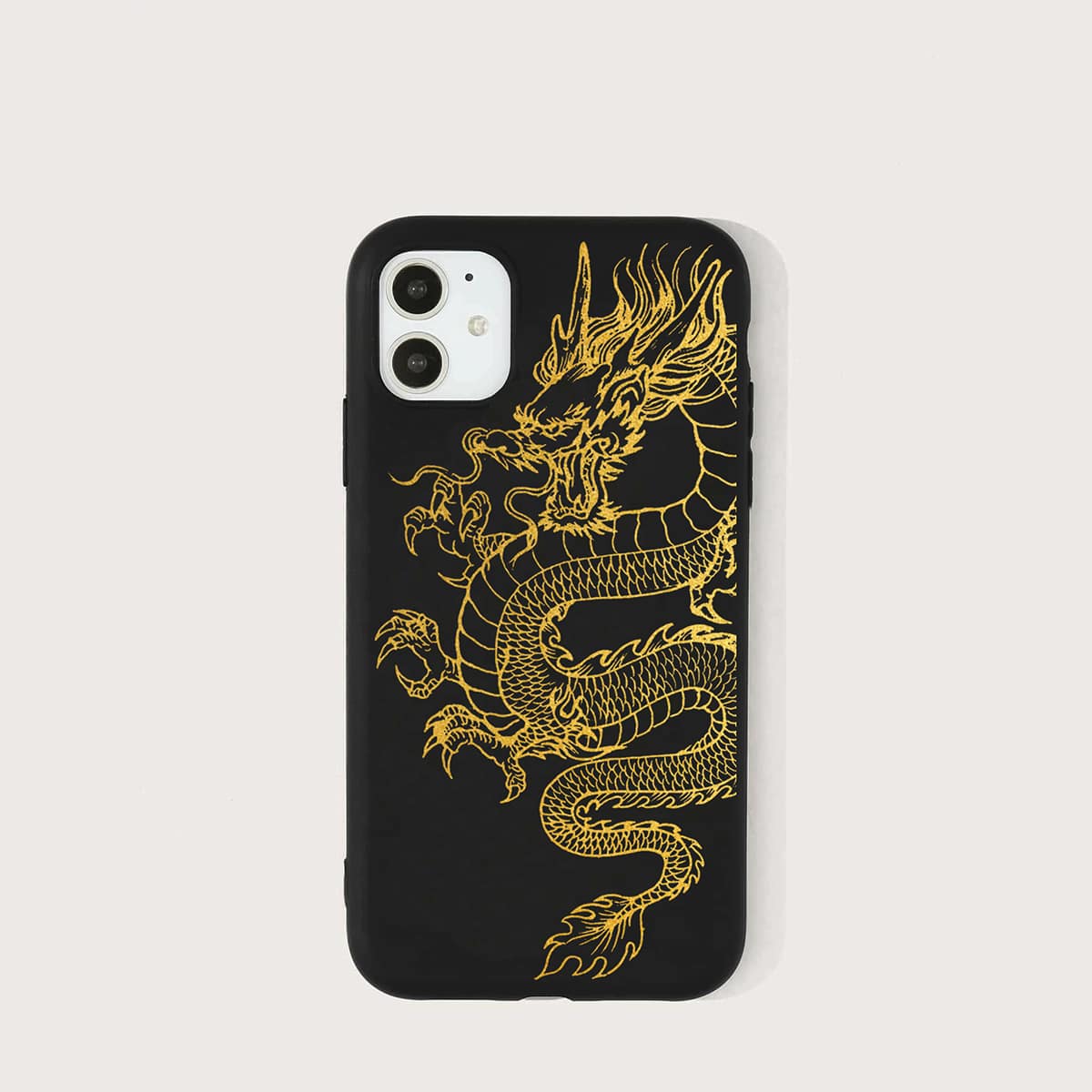 

Dragon Print Phone Case, Black