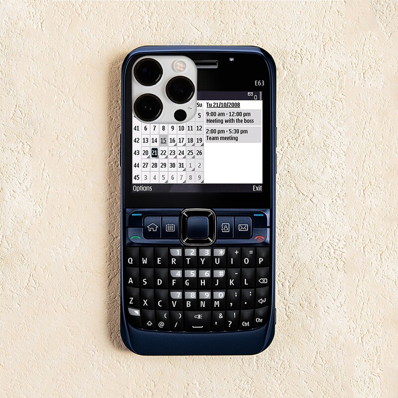

Letter Graphic Phone Case, Black