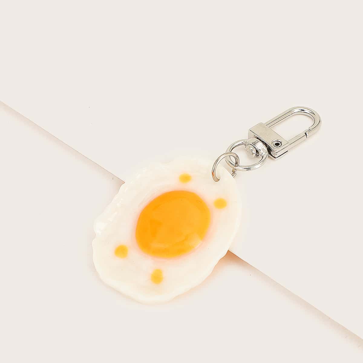 

Fried Egg Bag Charm, Yellow
