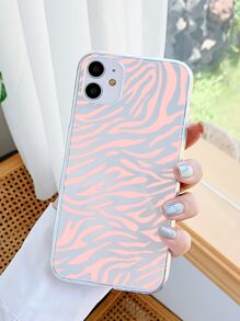 斑馬條紋手機殼相容於 iPhone 15/15Pro/15Plus/15Promax - 無色 - 查看 3