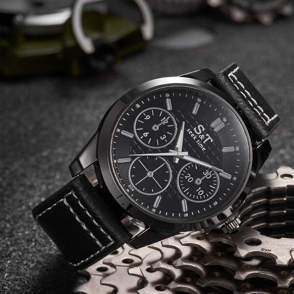 

Men Triple Dial Quartz Watch