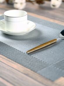 1pc Color Block Placemat - Light Grey - View 4